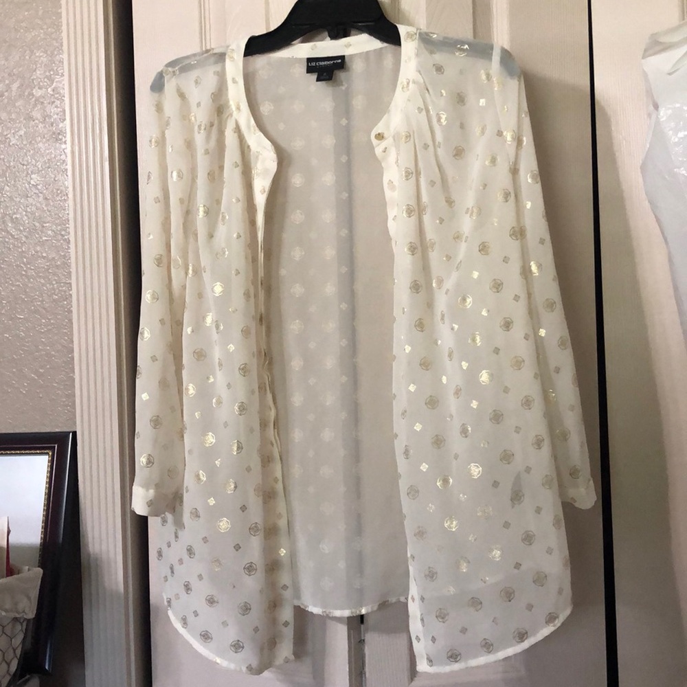 Liz Claiborne see through blouse